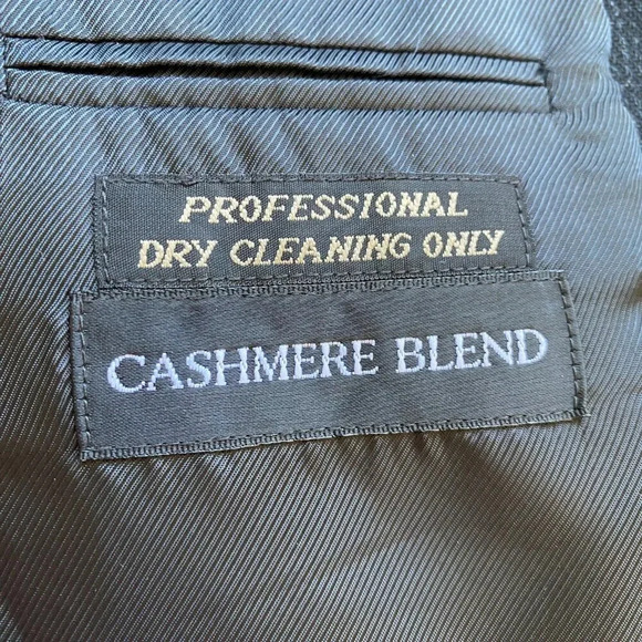 Palo Savino Wool Cashmere Sutton Sport Coat Dinner Jacket Blazer Men's 42R Gray - Picture 16 of 16